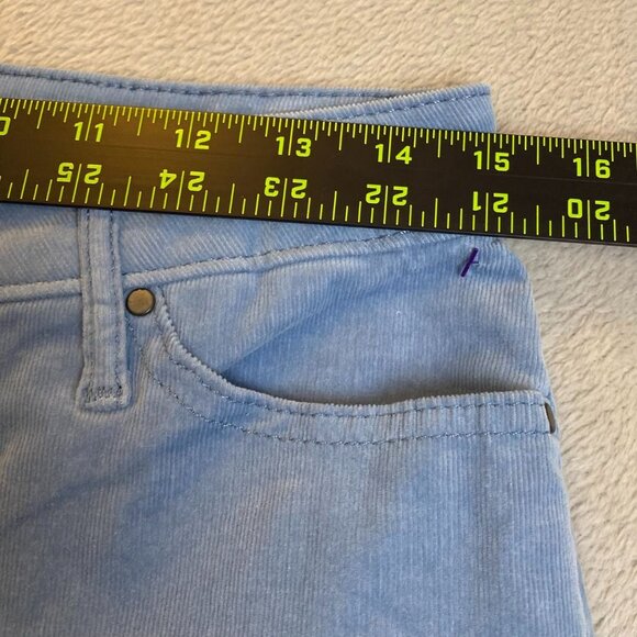 Croft & Barrow Womens Pants Size 6 Corduroy Straight Leg Casual Blue Stretch - Picture 4 of 12